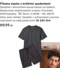 Tchibo Piżama męska z krótkimi spodenkami oferta