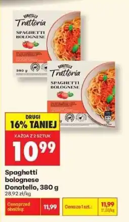 Biedronka Spaghetti bolognese Donatello, 380 g oferta