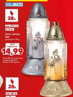 Kaufland Znicz szklany Pąk oferta