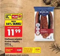 Biedronka Kiełbasa wiejska Kraina Wędlin, 500 g oferta