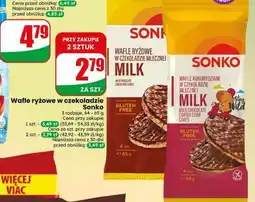 Dino Wafle ryżowe w czekoladzie SONKO oferta