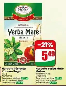 Dino Herbata Yerba Mate Malwa oferta