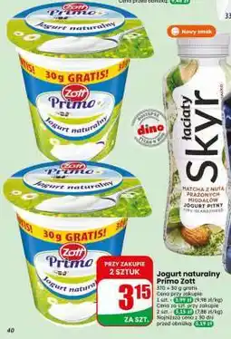 Dino Jogurt naturalny PRIMO ZOTT oferta