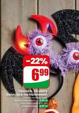 Dino Opaska, okulary świecące na Halloween oferta