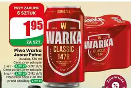 Dino Piwo Warka Jasne Pełne oferta