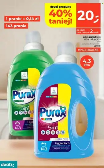 Dealz Żel do prania Purox oferta