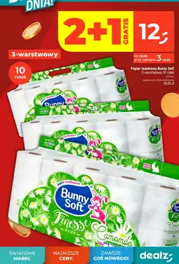 Dealz Papier toaletowy Bunny Soft 3-warstwowy oferta