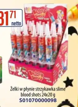AT Żelki w płynie strzykawka slime blood shots oferta
