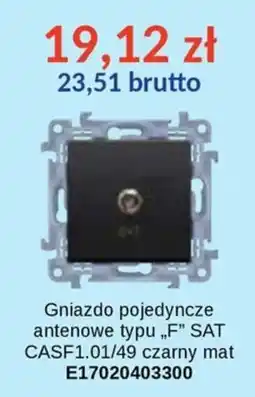 AT Gniazdo pojedyncze antenowe typu „F” SAT oferta
