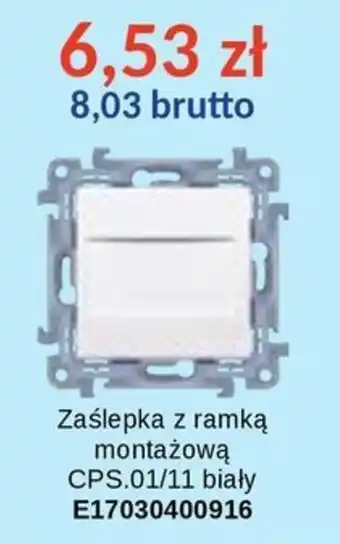 Zaślepka z ramką montażową CPS.01/11 biały