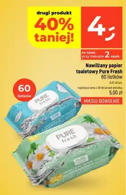 Dealz Nawilżany papier toaletowy Pure Fresh oferta