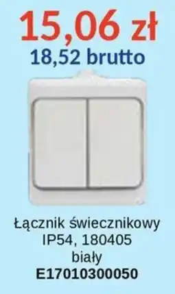 AT Łącznik świecznikowy IP54, 180405 biały oferta