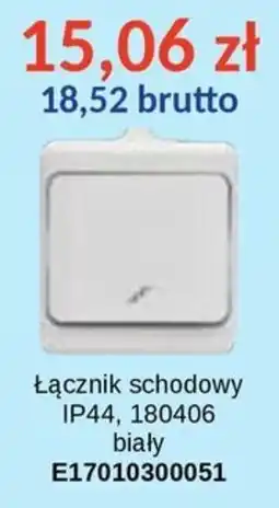 AT Łącznik schodowy IP44, 180406 biały oferta