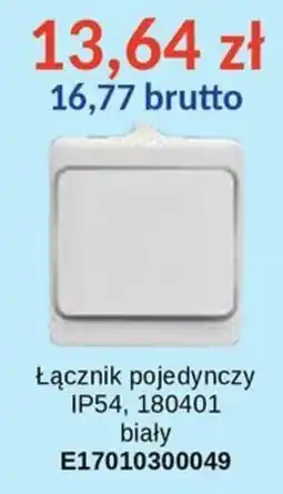 AT Łącznik pojedynczy IP54, 180401 biały oferta