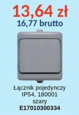 AT Łącznik pojedynczy IP54, 180001 szary oferta