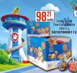 AT Lizak z gumą Paw Patrol Bubble oferta