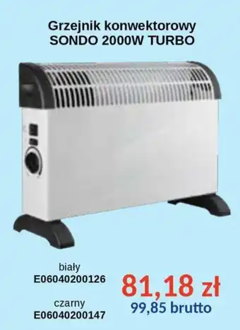 Grzejnik konwektorowy SONDО 2000W TURBO