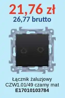 AT Łącznik żaluzjowy CZW1.01/49 czarny mat oferta