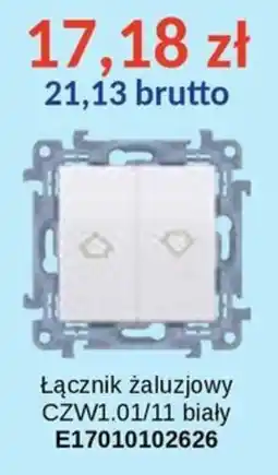 AT Łącznik żaluzjowy CZW1.01/11 biały oferta