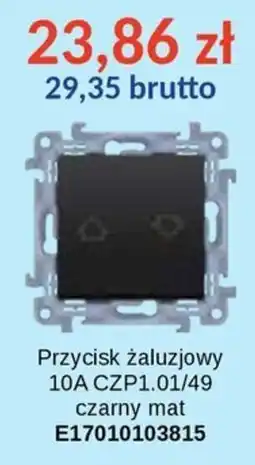 AT Przycisk żaluzjowy 10A CZP1.01/49 czarny mat oferta