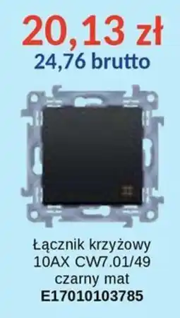 AT Łącznik krzyżowy 10AX CW7.01/49 czarny mat oferta