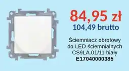 AT Ściemniacz obrotowy do LED ściemniałnych CS9LA.01/11 biały oferta