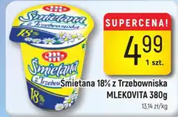 Delikatesy Piotruś Pan Śmietana 18% z Trzebowniska MLEKOVITA oferta