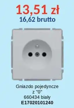 AT Gniazdo pojedyncze z 'O' 660434 biały oferta