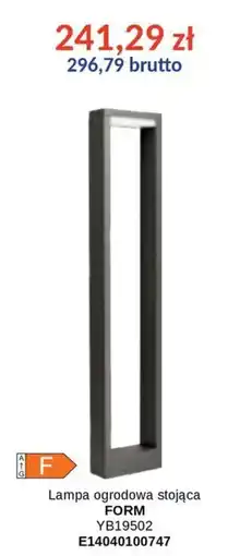 AT Lampa ogrodowa stojąca FORM oferta