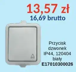 AT Przycisk dzwonek IP44, 120404 biały oferta
