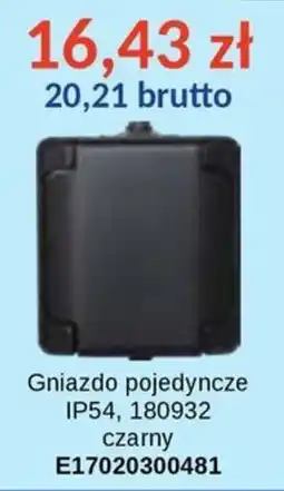 AT Gniazdo pojedyncze IP54 oferta