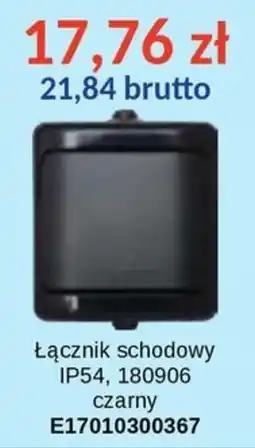 AT Łącznik schodowy IP54, 180906 czarny oferta