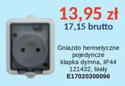 AT Gniazdo hermetyczne pojedyncze klapka dymna oferta