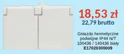 AT Gniazdo hermetyczne podwójne IP44 N/T oferta