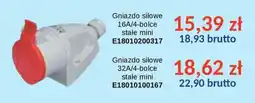 AT Gniazdo siłowe 16A/4-bolce stałe mini oferta