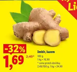 Lidl Imbir, luzem oferta