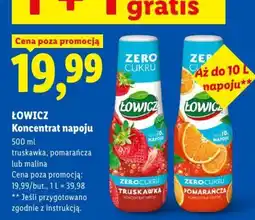 Lidl Łowicz Koncentrat Napoju Zero Cukru oferta