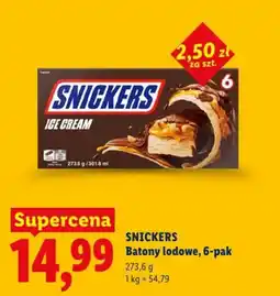 Lidl SNICKERS Batony lodowe oferta