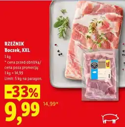 Lidl RZEŹNIK Boczek, XXL oferta