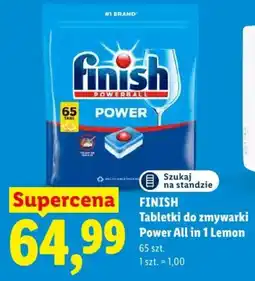 Lidl Finish Tabletki do zmywarki Power All in 1 Lemon oferta