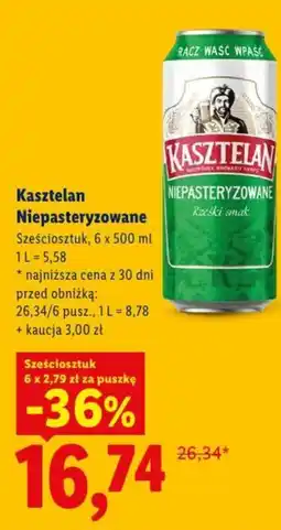 Lidl Kasztelan Niepasteryzowane oferta
