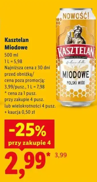 Lidl Kasztelan Miodowe oferta