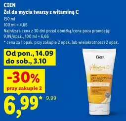 Lidl Żel do mycia twarzy z witaminą C oferta