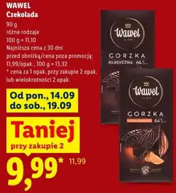 Lidl Czekolada Wawel oferta