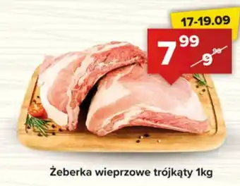 Żeberka wieprzowe trójkąty