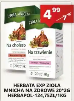 Spiżarnia Smakosza Herbata EXP Zioła Mnicha na zdrowie oferta