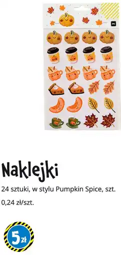 Tedi Naklejki w stylu Pumpkin Spice oferta