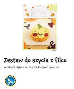 Tedi Zestaw do szycia z filcu w motywie Pumpkin Spice oferta