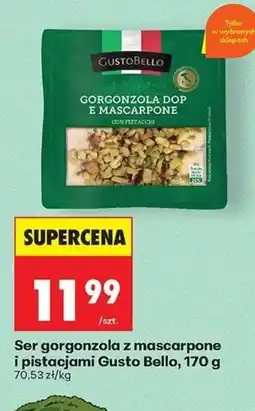 Biedronka Ser gorgonzola z mascarpone i pistacjami Gusto Bello oferta