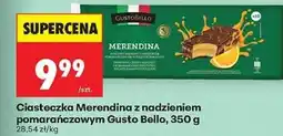 Biedronka Ciasteczka Merendina z nadzieniem pomarańczowym Gusto Bello oferta